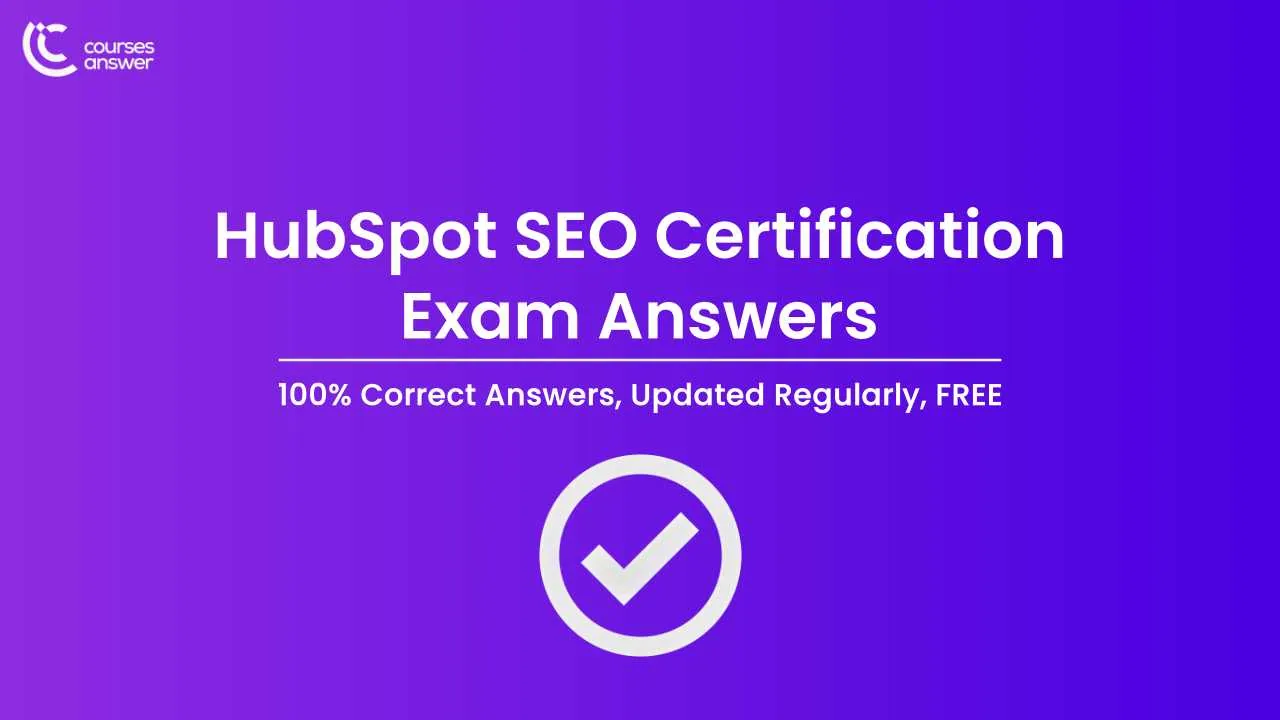 HubSpot SEO Certification Exam Answers