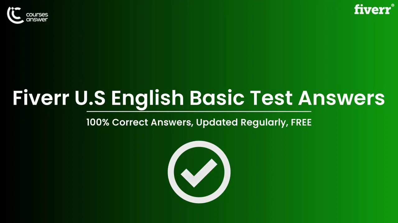 Fiverr US English Basic Test Answers