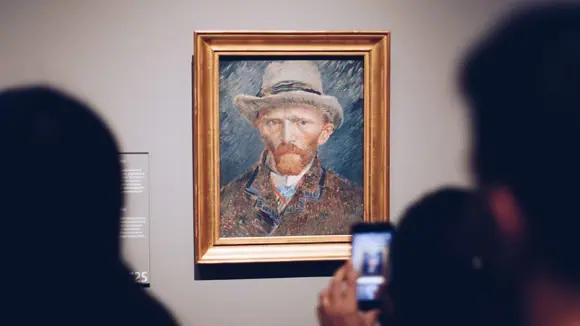 This is a self portrait of which famous artist? - Vincent Van Gogh, Salvador Dali, Rembrandt, Henri Matisse