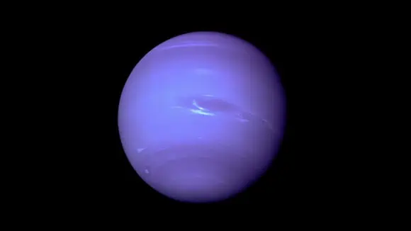 This is a view of which planet as seen from Voyager 2? - Uranus, Neptune, Saturn, Jupiter